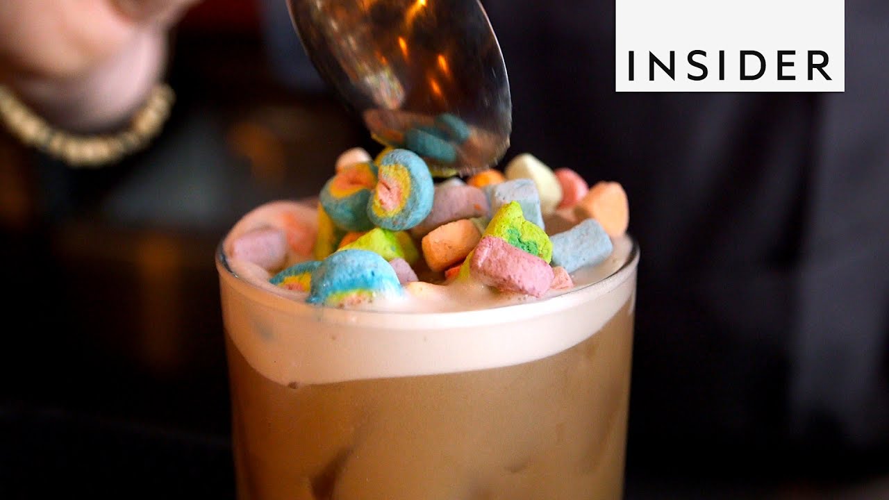 Lucky Charms Cereal Cocktails - YouTube