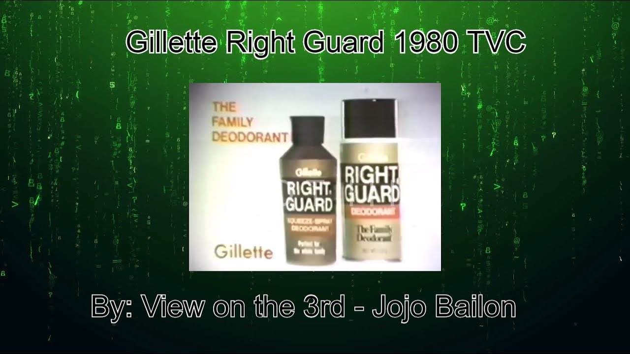 Gillette Right Guard TVC 1980 YouTube
