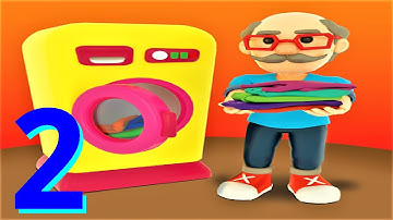 🧺 Laundry Rush 🧼 GAMEPLAY Part 2 NEW Area, Helpers + HUGE Upgrades (Android, iOS)