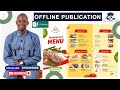 Designing A Flyer in MS Publisher | Offline Publication (Menu) ICT item 2 (New Curriculum)