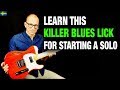 How to start a Slow Blues Solo