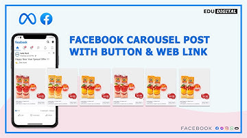 How to Create a Carousel Post On Facebook Page with Button + Web link | Edu Digital