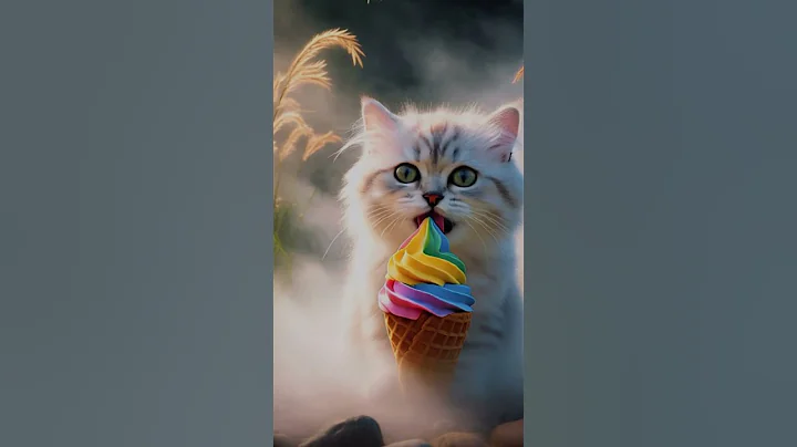 Video 9399181: lovely white cat cute, cream cat funny