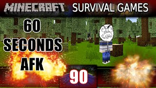 : Minecraft - Survival Games - 60 SEC AFK CHALLENGE! (Minecraft PVP)