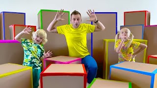 Katya y Dima en el desafío del escondite con cajas de colores by Katya y Dima - Canciones Infantiles 14,076 views 2 weeks ago 38 minutes