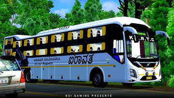 K.S.R.T.C Livery for Volvo 9600S B8r MULTI-AXLE Sleeper bus mod for bussid | bussid New bus mod