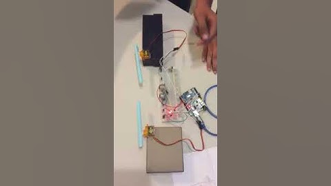 Servo motor and Ultrasonic sensor in action