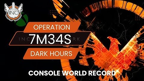 The Division 2 ~ Dark Hours ~ New Console World Record ~ 7m34s ~ INC Clan