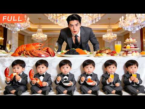 SHOCKED! Cold CEO Meets His 6 "Cloned" Sons! 😱 They Look Exactly Like Him!#drama