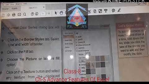 Class-8 Computer. Ch-5 Advance Features Of Excel (Part-3)