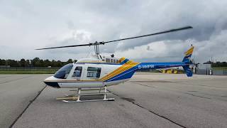 Start Up & Take Off Bell 206B Jetranger D-Hhfw