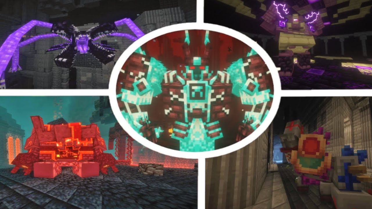 Minecraft  ULTIMATE END BOSSES MOD Showcase! (ENDER BOSSES, ENDER MOBS  MOD, BOSSES MOD) 