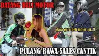 DATANG BELI MOTOR, Ehhh,,PULANG BAWA SALES CANTIK. Ojol menang banyak gara-gara beli MOTOR ini..!!