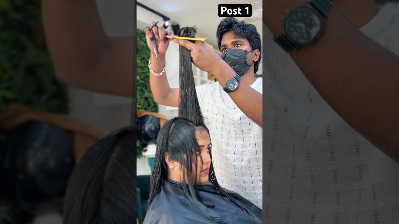 How to layer hair cutting 💇‍♀️ haircut 