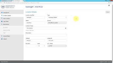AQUARIUS Time-Series - Location Details