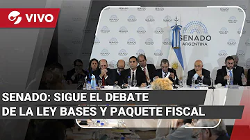 EN VIVO: EL SENADO SIGUE CON EL DEBATE DE LA LEY BASES Y PAQUETE FISCAL