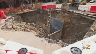 Regent Square residents fed up with massive construction hole on East End Avenue