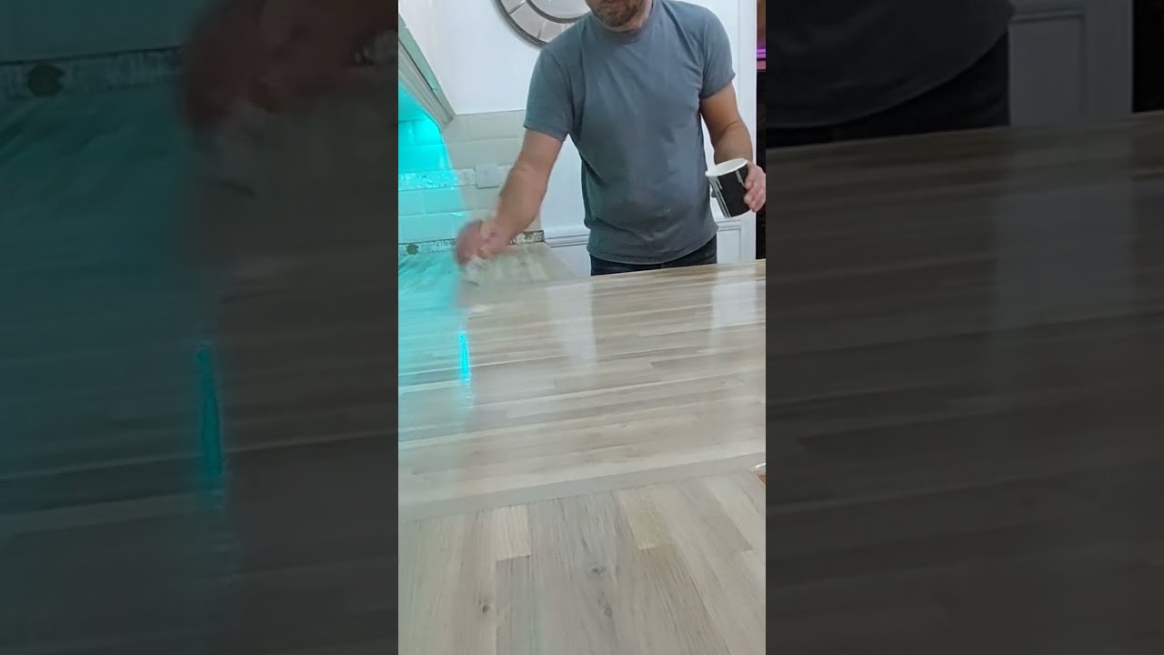 Osmoil Application On Oak Worktop