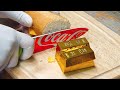 The strongest knife to make gold - Sandwich Stop Motion Cooking ＆ ASMR