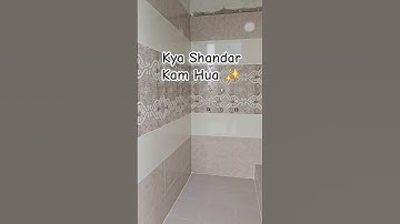 Grouting In Tiles ||Finishing Of Tiles Work|| 🧽🧱 #Tiles #Grouting #Work #shorts #construction