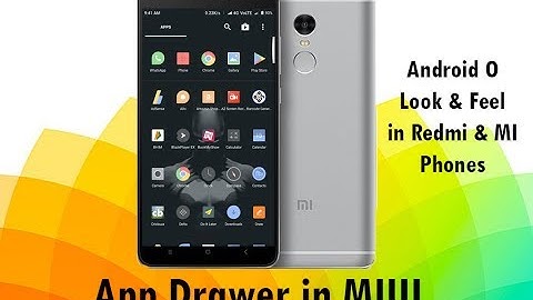 App Drawer in MIUI || App Drawer for Redmi and MI phones || Stock Android O Theme (Look & Feel)