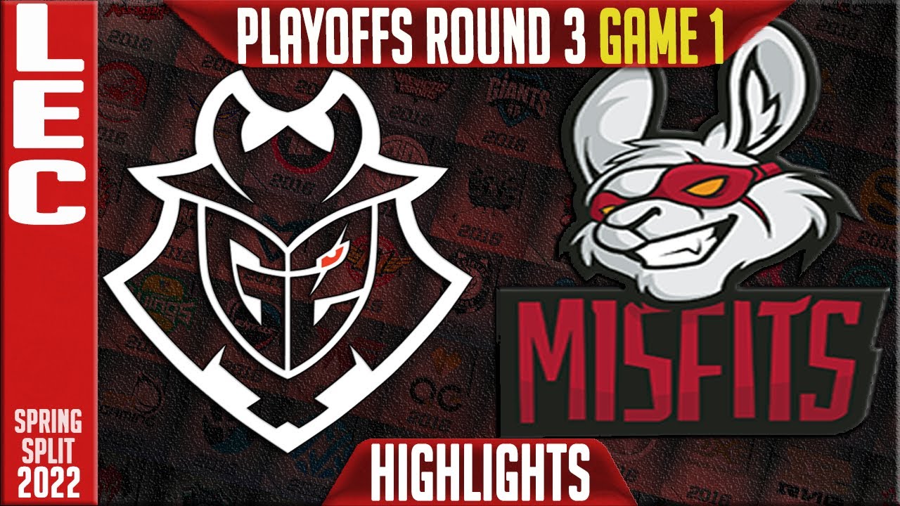 G2 vs MSF Highlights Game 1 | Round 3 LEC Playoffs Spring 2022 | G2 Esports vs Misfits Gaming G1