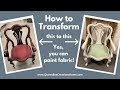 How to Paint Fabric on Furniture / Using Furniture Paint to Dye Fabric / Super Easy