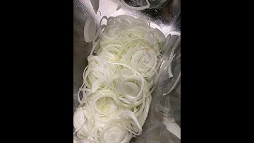 Univex UFP13 Food Processor Slicing Onions