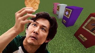 SQUID GAME Minecraft - How to Make Honeycomb Dalgona (2nd game)