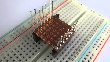 DIY breadboard compatible breakout for the ESP-03 / ESP8266 WiFi Module