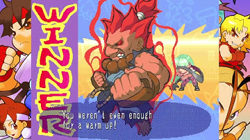 Super Gem Fighter Mini Mix - Akuma arcade mode