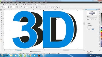HOW TO CREATE 3D EFFECT IN COREL DRAW WITH EXTRUDE TOOL