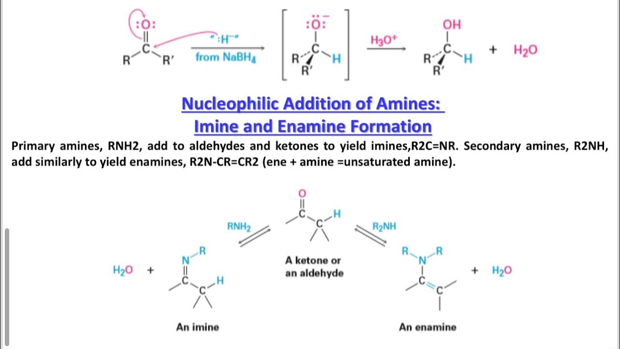 شرح تفاعلات الالديهايد والكيتون المحاضرة الثانية ج 3 كلية الصيدلة