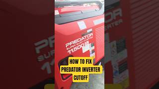 PREDATOR 11500W INVERTOR SHUTOFF FIX #HARBORFREIGHT #PREDATOR #GENERATOR