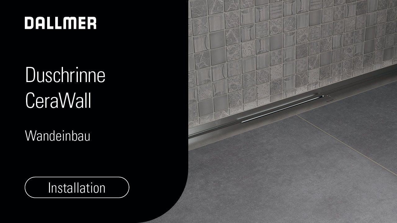 Duschrinne CeraWall Select + DallFlex