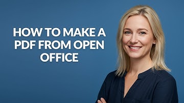 How to Make a Pdf From Open Office - Julia