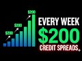 How to Make $200/Week with Put Credit Spreads | Beginner Strategy