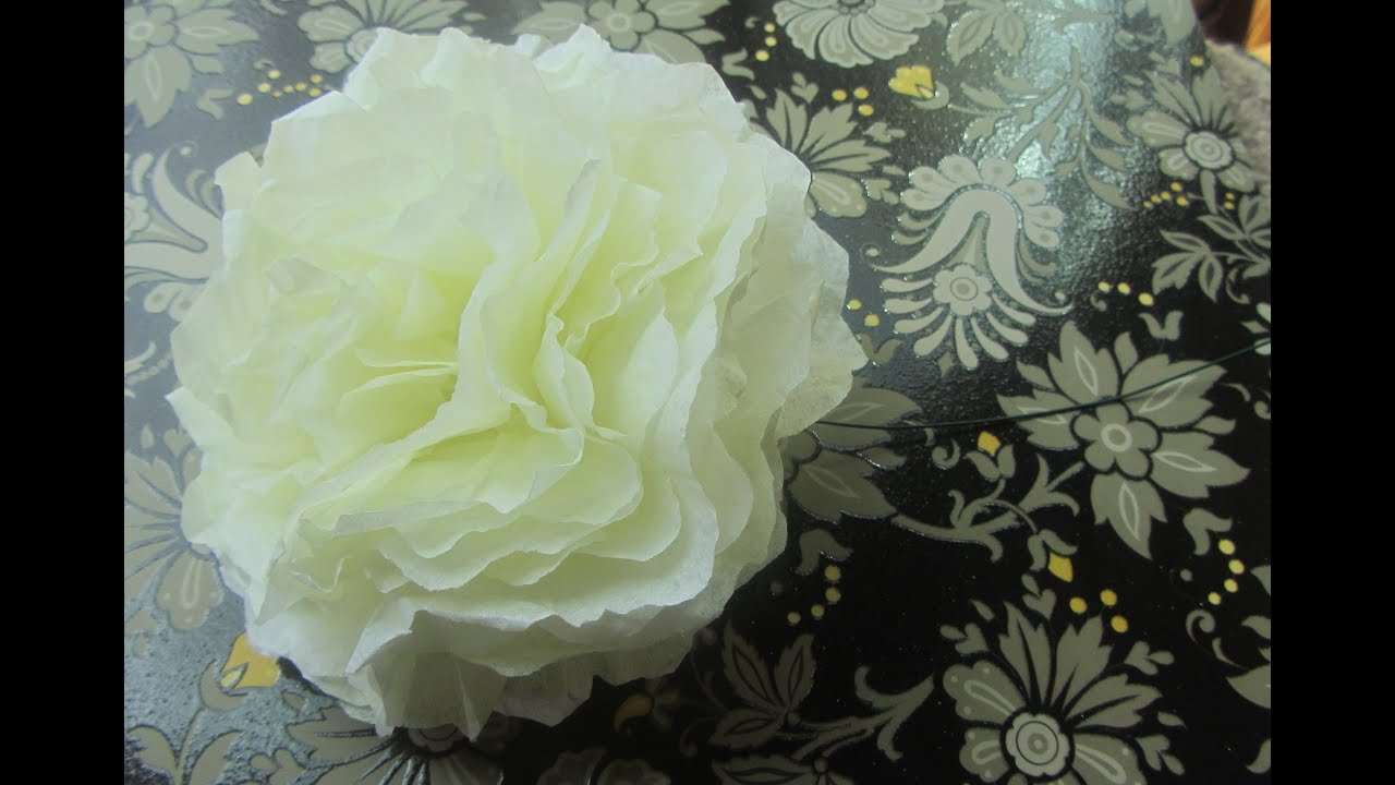 How to Make a Coffee Filter Flower Tutorial Step by Step YouTube