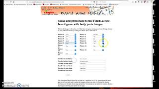 Body Parts Board Game in Tools for Teachers screenshot 4