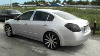 www.DUBSandTIRES.com 20 Inch Velocity VW12 12 Wheels 2010 Nissan Altima Concaved Black Machine Rims