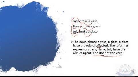 Semantics Reading - Chapter 4 Semantic Roles