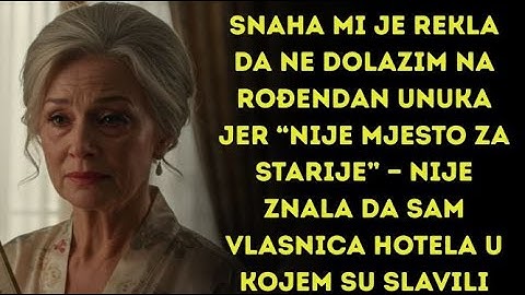 Snaha mi je rekla da ne dolazim na rođendan unuka jer “nije mjesto za starije” — nije znala da sam