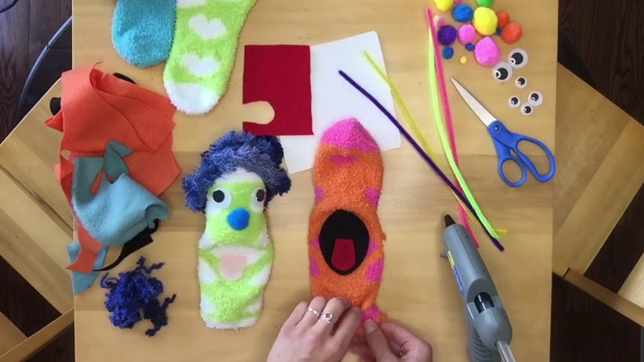 Comment faire une marionnette chaussette - YouTube