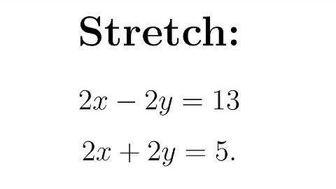 Systems of Two Linear Equations in Two Variables Part 3 | Eliminating x From the Equation