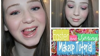 Easter And Spring Makeup Tutorial - Only Using Drugstore Products!