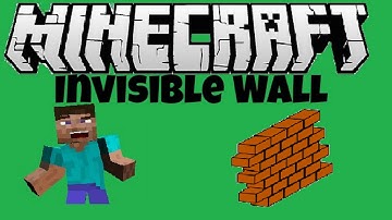 Minecraft - How To Make an Invisible Wall [EASY]