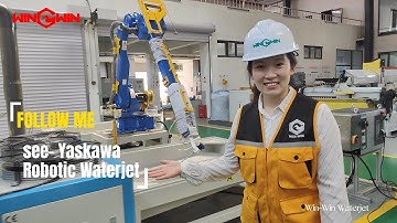 Yaskawa Robotic waterjet cutting project show