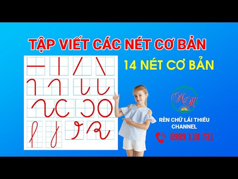 Video Luyện chữ đẹp Lái Thiêu | Tập viết các nét cơ bản - youtube