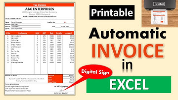 Fully 🔥 Automatic Invoice in Excel | Create Invoice Bill in Excel | Bill Format in Excel