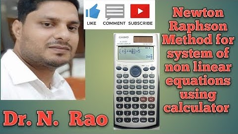 Newton raphson method || Calculator Fx-991 es/es//es plus